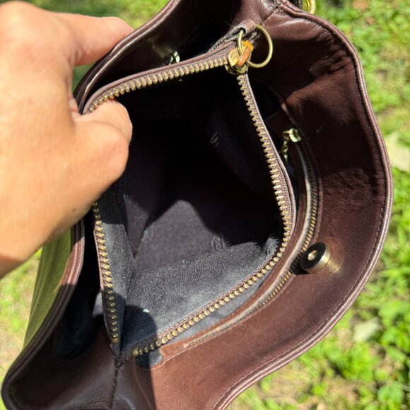 Vintage Coach Equestrian Slim Bucket Bag 9806 Mahogany - Picture 11 of 14